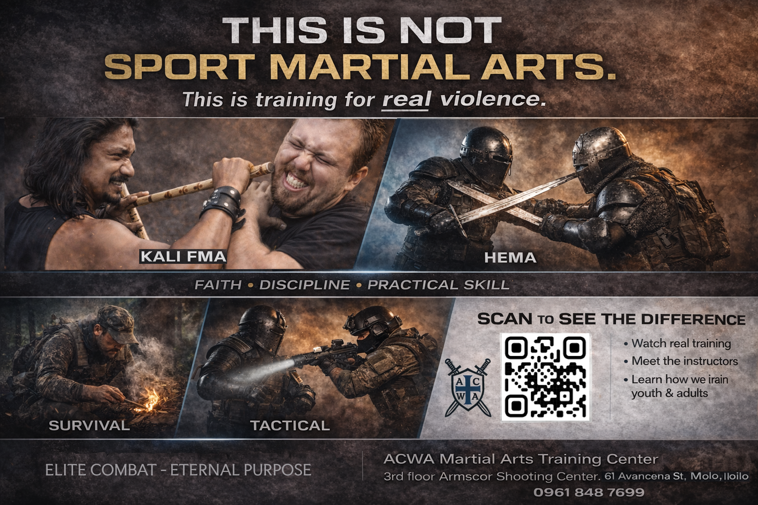 What are the ACWA Combat Systems for Practical Self Defense and Counter-offense?